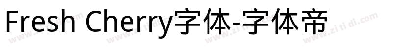 Fresh Cherry字体字体转换